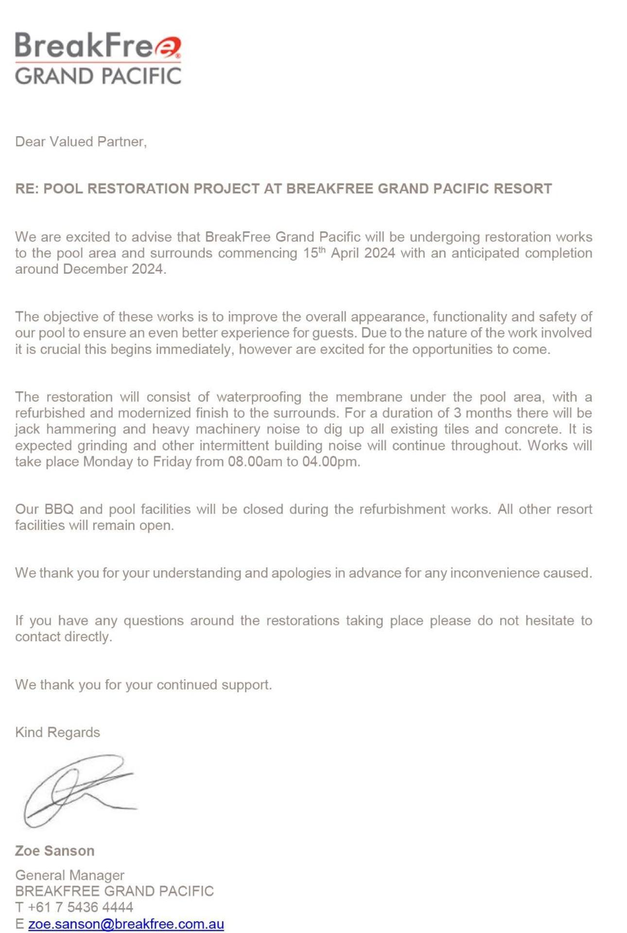 Aparthotel Breakfree Grand Pacific Caloundra Esterno foto